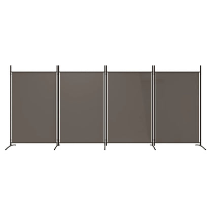 Kamerscherm Met 4 Panelen Stof Kleurig 346 x 180 cm Antraciet