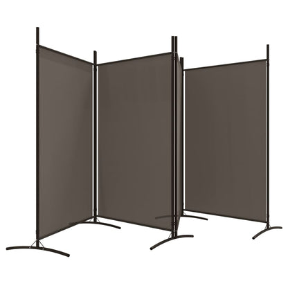 Kamerscherm Met 4 Panelen Stof Kleurig 346 x 180 cm Antraciet