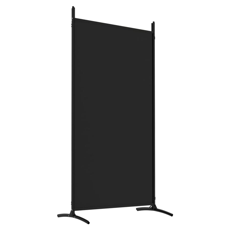 Kamerscherm Met 4 Panelen Stof 346 x 180 cm Zwart