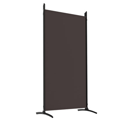 Kamerscherm Met 5 Panelen Stof 433 x 180 cm Bruin