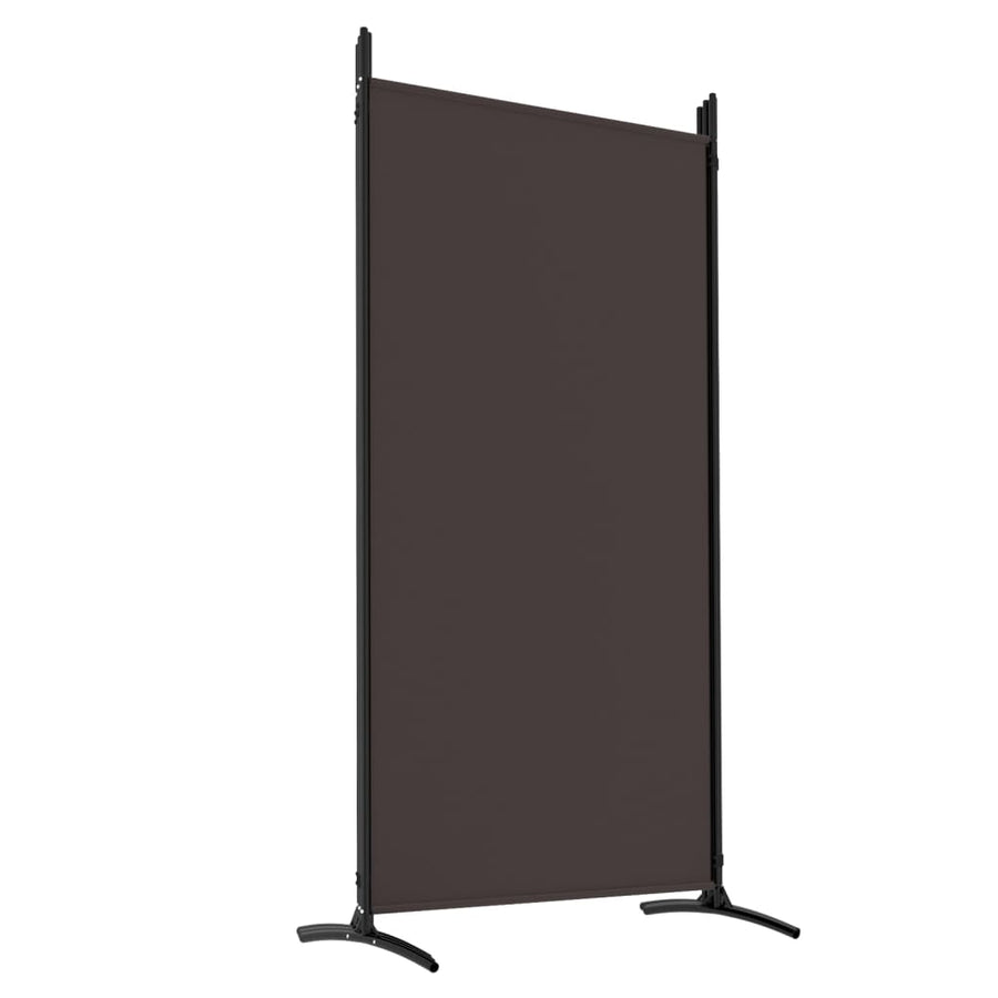 Kamerscherm Met 5 Panelen Stof 433 x 180 cm Bruin
