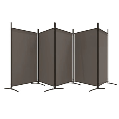 Kamerscherm Met 5 Panelen Stof Kleurig 433 x 180 cm Antraciet