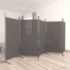 5-panel room divider 433x180 cm fabric anthracite