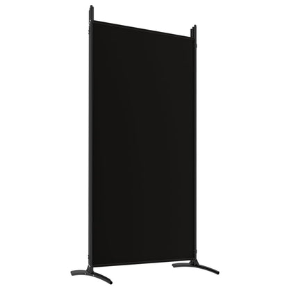 Kamerscherm Met 5 Panelen Stof 433 x 180 cm Zwart
