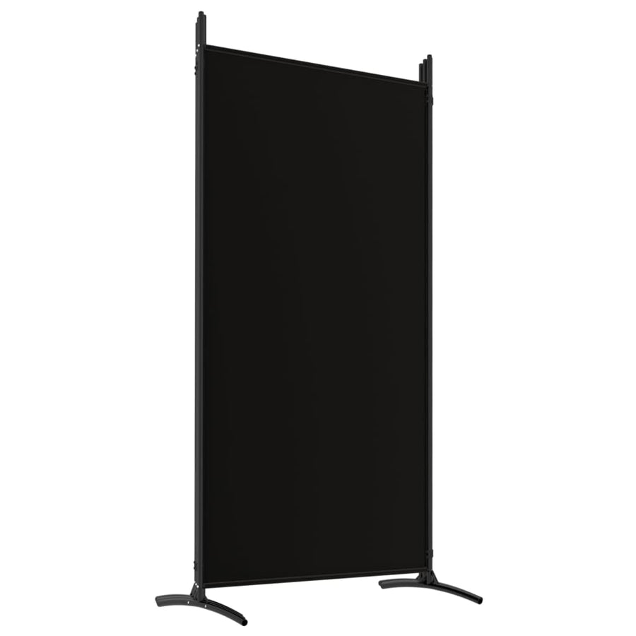 Kamerscherm Met 5 Panelen Stof 433 x 180 cm Zwart