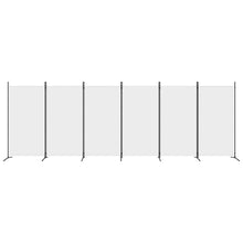 Kamerscherm Met 6 Panelen Stof 520 x 180 cm Wit
