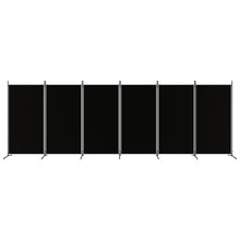 Kamerscherm Met 6 Panelen Stof 520 x 180 cm Zwart