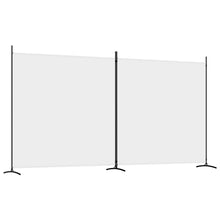 Kamerscherm Met 2 Panelen Stof 348 x 180 cm Wit