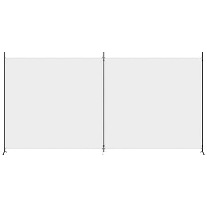 Kamerscherm Met 2 Panelen Stof 348 x 180 cm Wit