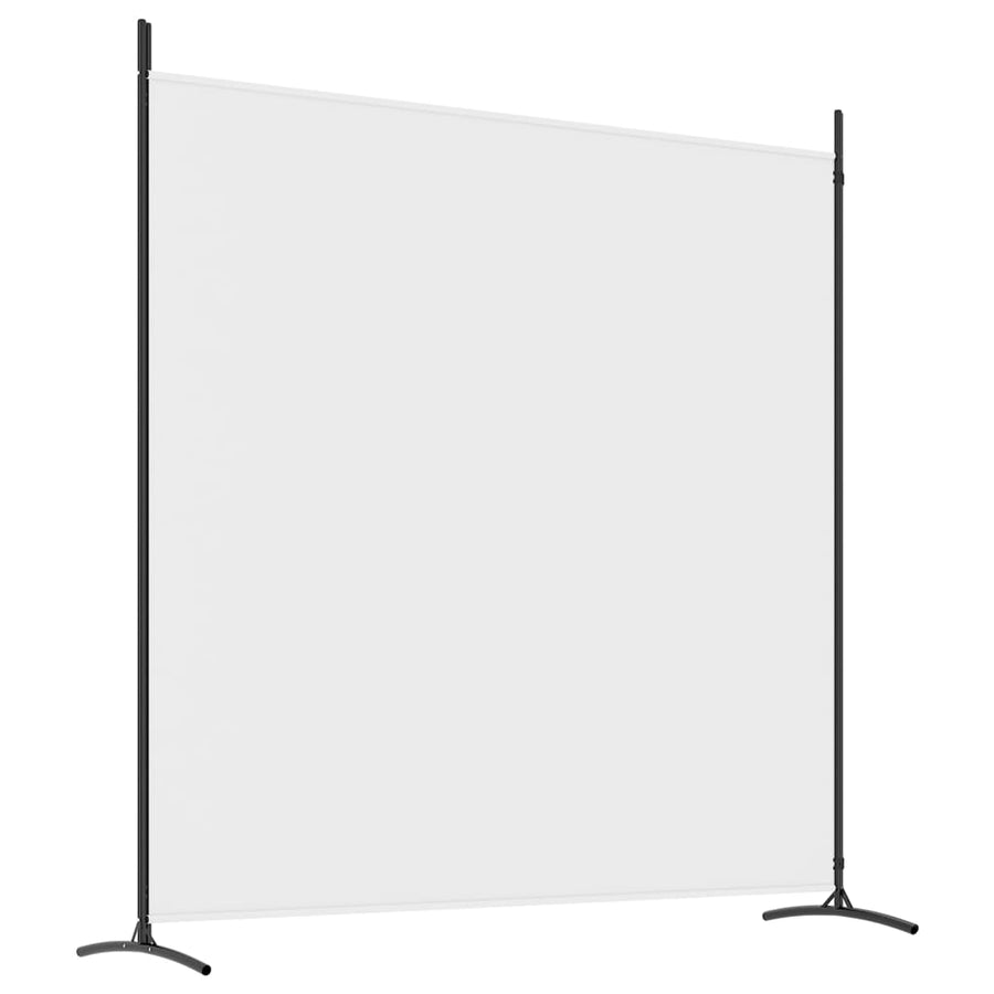 Kamerscherm Met 2 Panelen Stof 348 x 180 cm Wit