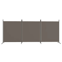 Kamerscherm Met 3 Panelen Stof Kleurig 525 x 180 cm Antraciet