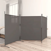 Kamerscherm 3 panelen 525x180 cm antraciet stof