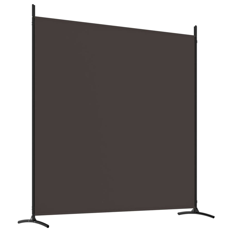 Kamerscherm met 4 panelen 698x180 cm stof bruin 698 x 180 cm Bruin