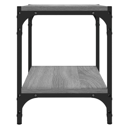 Tv-Meubel Bewerkt Hout En Staal Eiken 40 x 33 x 41 cm Grijs sonoma