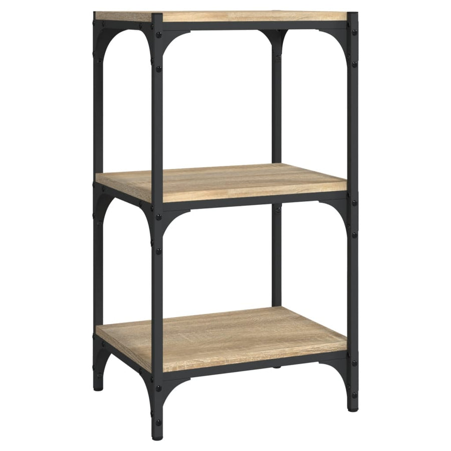 Boekenkast 40X33X70,5 Cm Bewerkt Hout En Staal Sonoma Eiken
