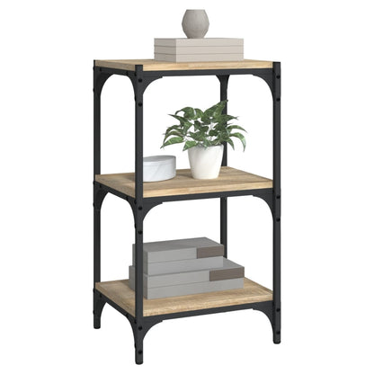 Boekenkast 40X33X70,5 Cm Bewerkt Hout En Staal Sonoma Eiken