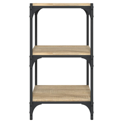 Boekenkast 40X33X70,5 Cm Bewerkt Hout En Staal Sonoma Eiken