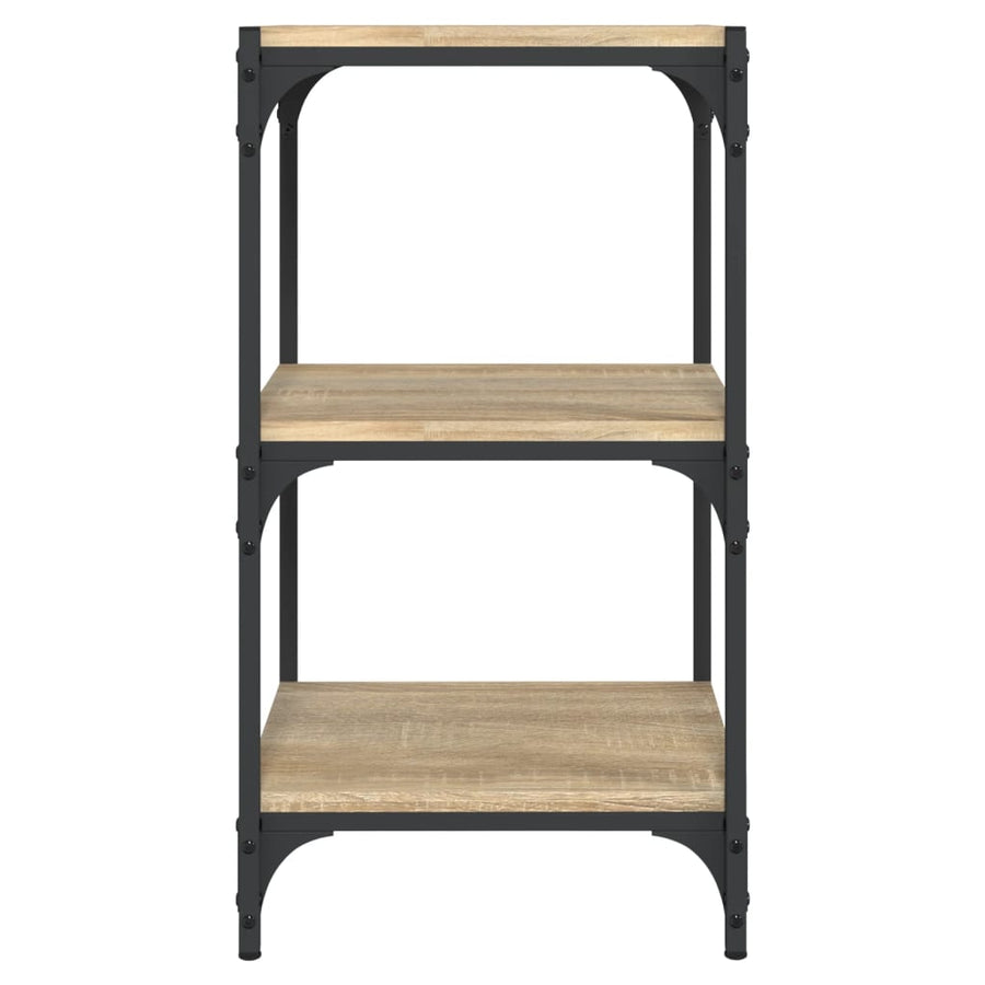 Boekenkast 40X33X70,5 Cm Bewerkt Hout En Staal Sonoma Eiken