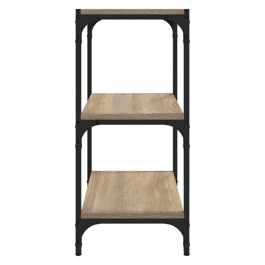 Boekenkast 40X33X70,5 Cm Bewerkt Hout En Staal Sonoma Eiken