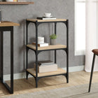 Boekenkast 40x33x70,5 cm bewerkt hout staal Sonoma eiken