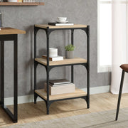 Boekenkast 40x33x70,5 cm bewerkt hout staal Sonoma eiken