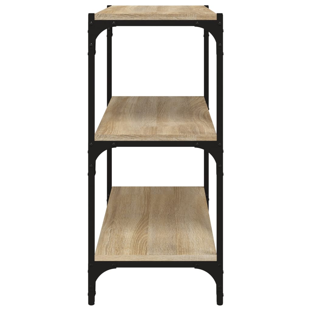 Boekenkast 60X33X70,5Cm Bewerkt Hout En Staal Kleur 60 x 33 x 70.5 cm Sonoma eiken
