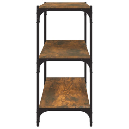 Boekenkast 60X33X70,5 Cm Bewerkt Hout En Staal Gerookt Eiken 60 cm 70.5 cm