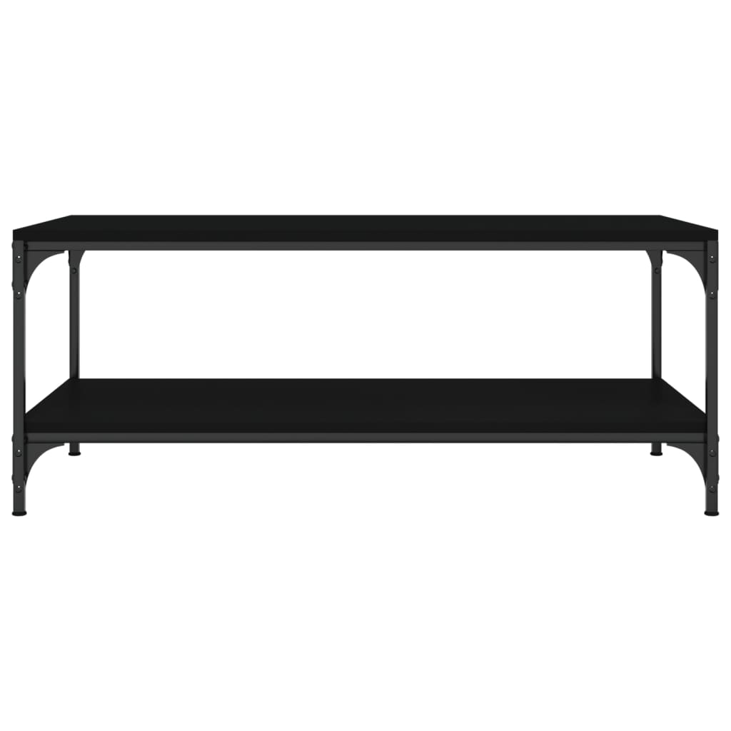 Salontafel 100x50x40 cm bewerkt hout zwart eikenkleurig