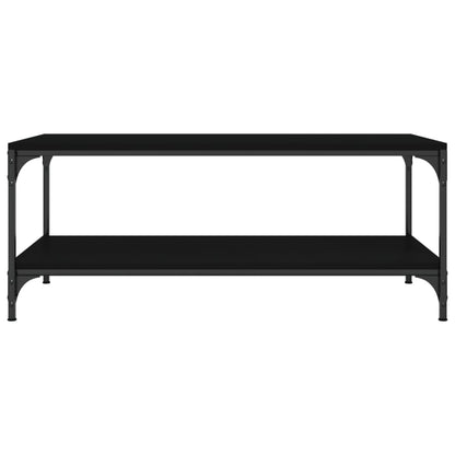 Salontafel 100x50x40 cm bewerkt hout zwart eikenkleurig