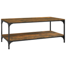 Salontafel Bewerkt Hout Kleurig 1 100 x 50 x 40 cm Gerookt eiken