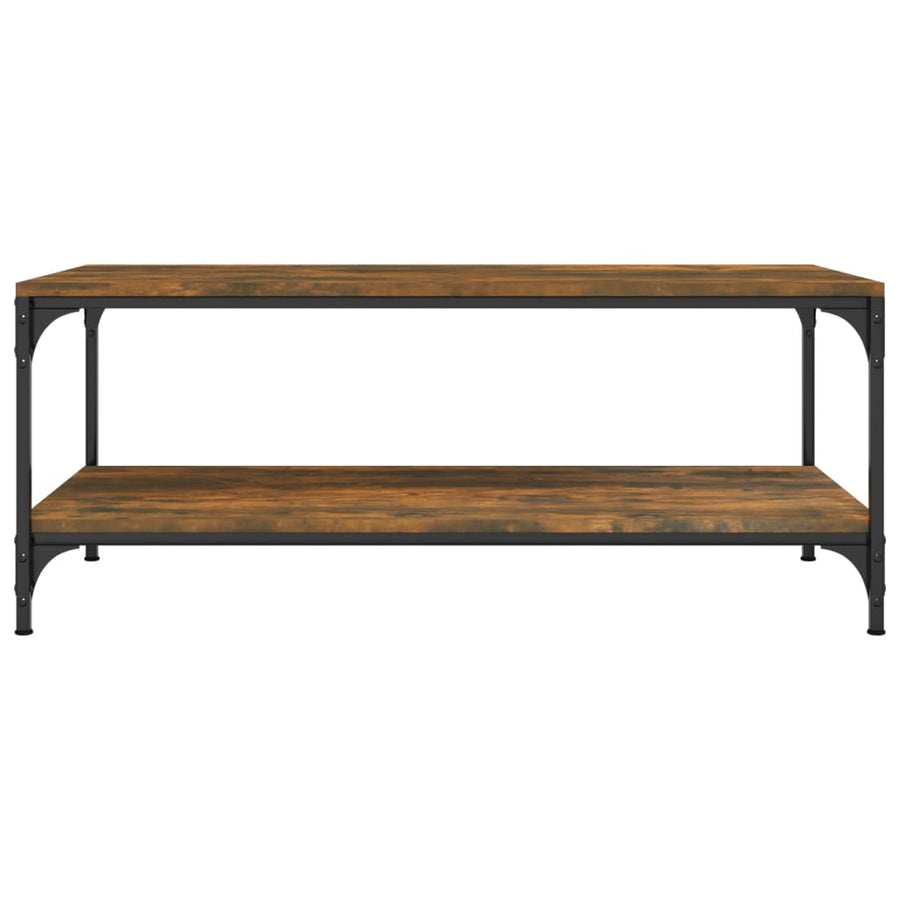 Salontafel Bewerkt Hout Kleurig 1 100 x 50 x 40 cm Gerookt eiken