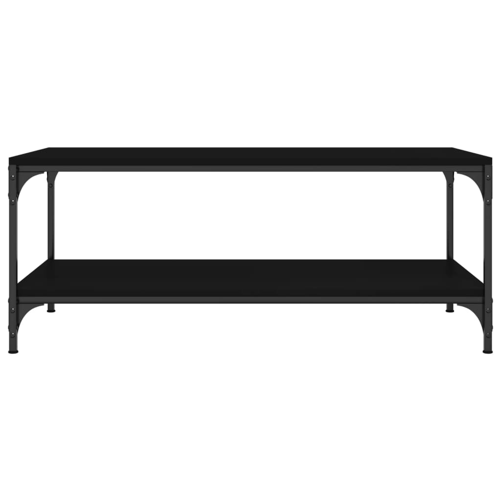 Salontafel 80x50x40 cm bewerkt hout zwart