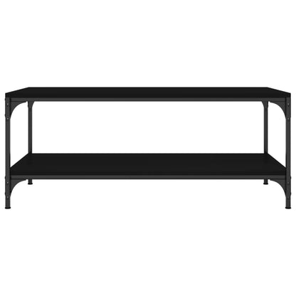 Salontafel 80x50x40 cm bewerkt hout zwart