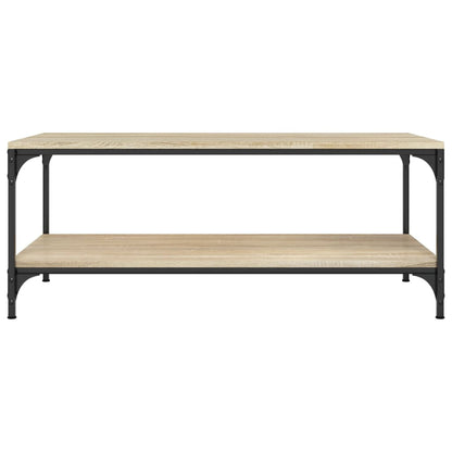 Salontafel Bewerkt Hout Kleurig 1 80 x 50 x 40 cm Sonoma eiken
