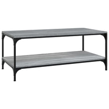 Salontafel Bewerkt Hout Eiken 1 80 x 50 x 40 cm Grijs sonoma