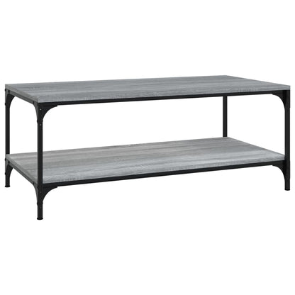 Salontafel Bewerkt Hout Eiken 1 80 x 50 x 40 cm Grijs sonoma