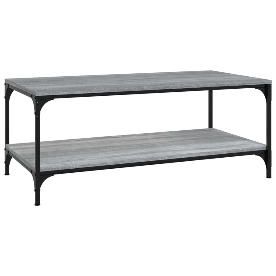 Salontafel Bewerkt Hout Eiken 1 80 x 50 x 40 cm Grijs sonoma