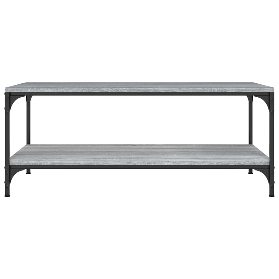 Salontafel Bewerkt Hout Eiken 1 80 x 50 x 40 cm Grijs sonoma