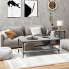Coffee table 80x50x40 cm treated wood grey Sonoma oak