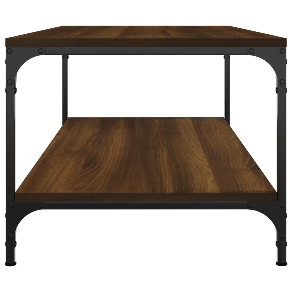 Salontafel Bewerkt Hout 1 80 x 50 x 40 cm bruin eikenkleur