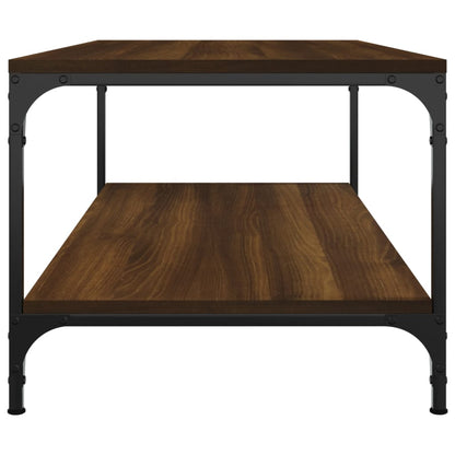 Salontafel Bewerkt Hout 1 80 x 50 x 40 cm bruin eikenkleur