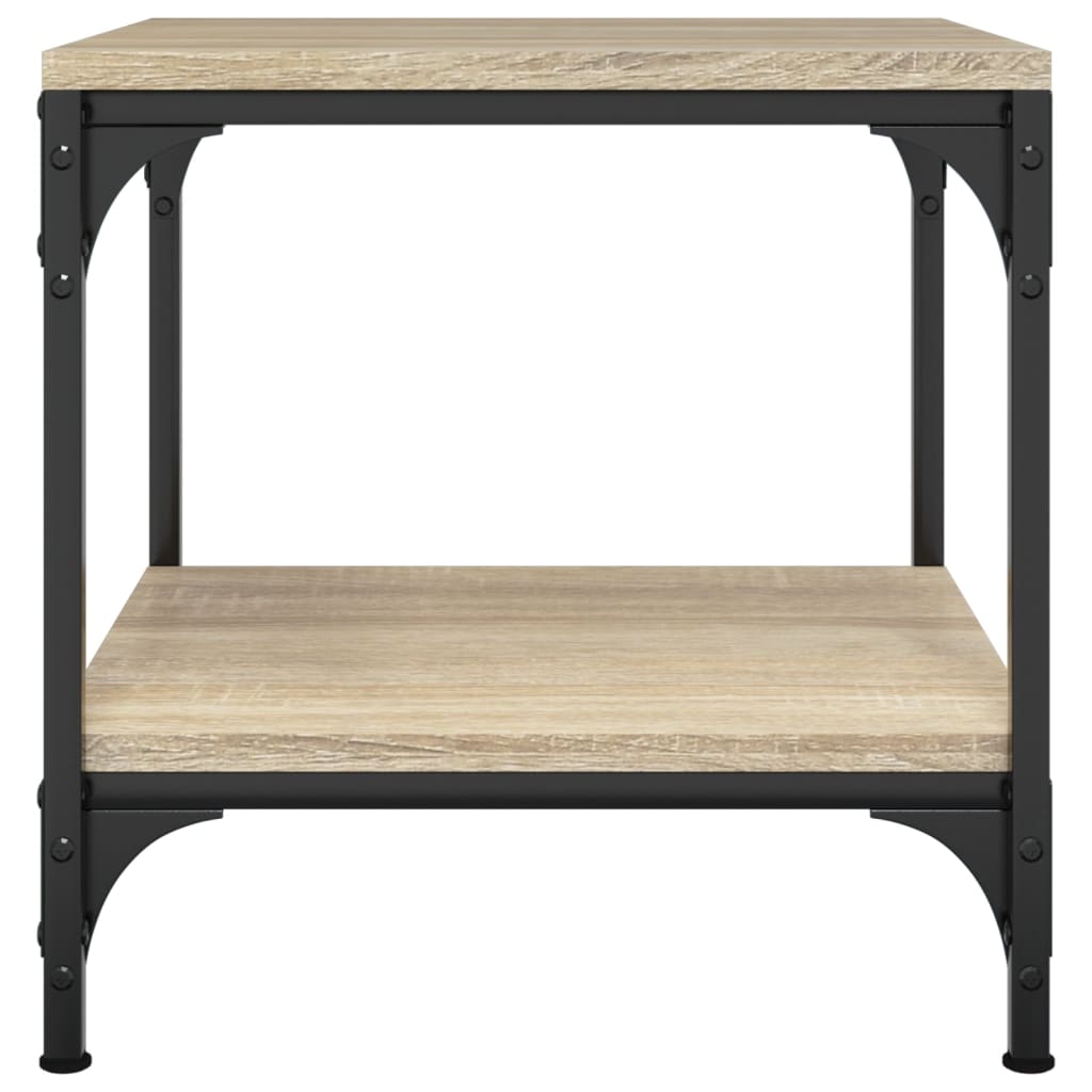 Bijzettafels Bewerkt Hout Kleurig 2 40 x 40 x 40 cm Sonoma eiken