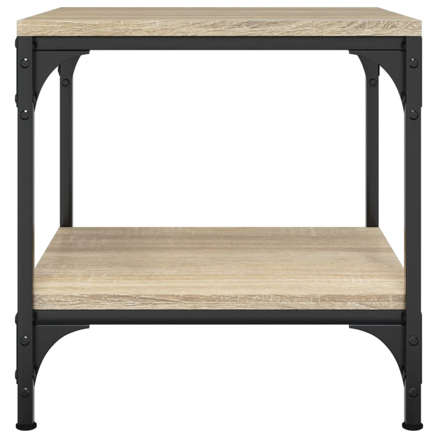 Bijzettafels Bewerkt Hout Kleurig 2 40 x 40 x 40 cm Sonoma eiken