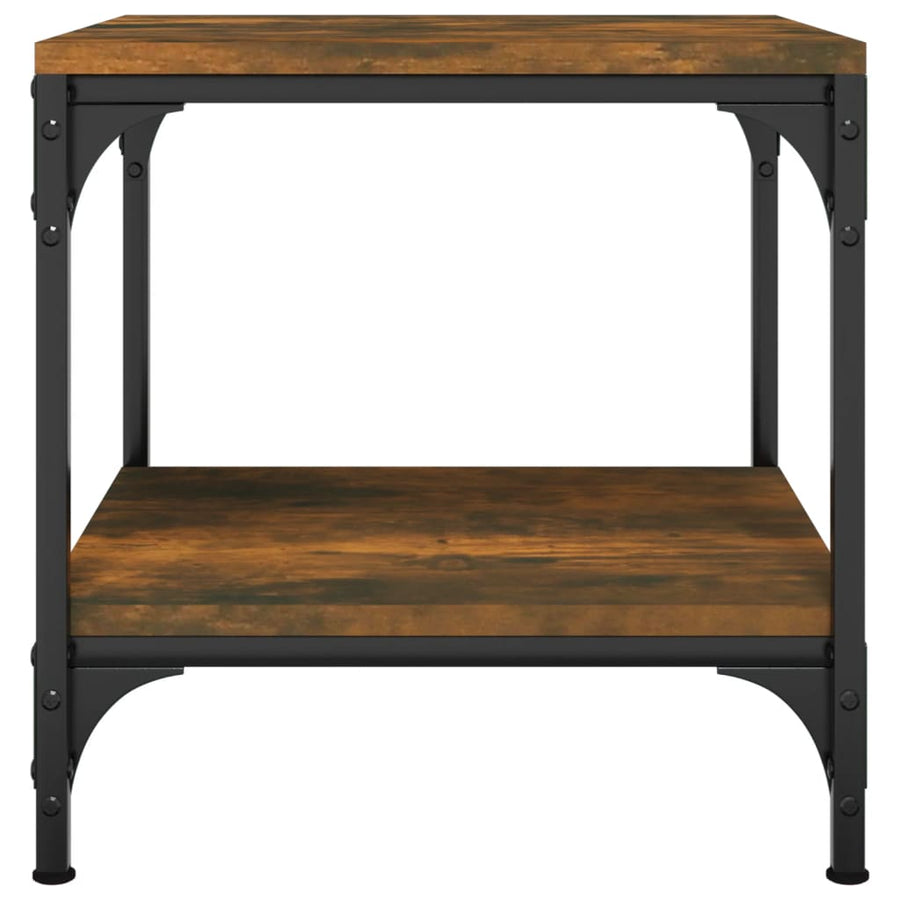 Bijzettafels Bewerkt Hout 2 40 x 40 x 40 cm Gerookt eiken