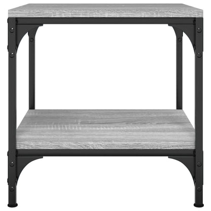 Bijzettafels Bewerkt Hout Eiken 2 40 x 40 x 40 cm Grijs sonoma