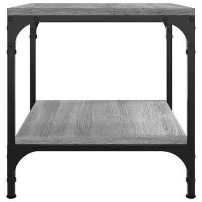 Bijzettafels Bewerkt Hout Eiken 2 40 x 40 x 40 cm Grijs sonoma