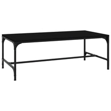 Salontafel Bewerkt Hout 1 100 x 50 x 35 cm Zwart