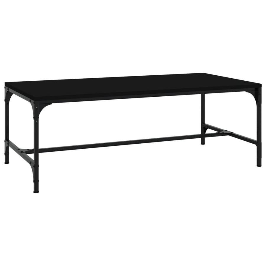 Salontafel Bewerkt Hout 1 100 x 50 x 35 cm Zwart
