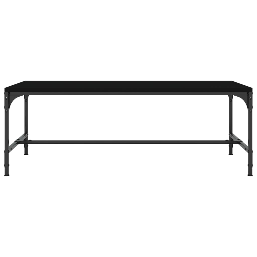 Salontafel Bewerkt Hout 1 100 x 50 x 35 cm Zwart