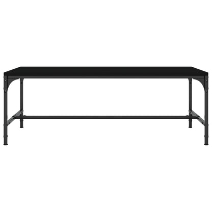 Salontafel Bewerkt Hout 1 100 x 50 x 35 cm Zwart